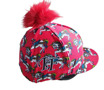 Funky Fit Hat Silk with Fluffy Pom Pom - Various