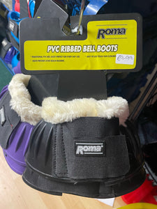 Roma Fluffy Over Reach Boots - Purple, White or Black